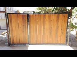 Maybe you would like to learn more about one of these? Trackless Bi Fold Gate Automatic Gate Bi Folding With In Ground Viking I8 Youtube Wood Doors Interior Wood Gate Wood Fence Design