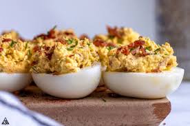 Deviled Eggs With Bacon Low Carb Keto Recipe Devilled Eggs Recipe Best Bacon Deviled Eggs Deviled Eggs