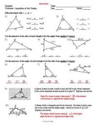 Access free vectors triangle inequality interactive worksheets! Geometry Worksheet And Guided Notes Triangle Inequalities One Triangle