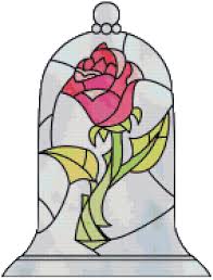I really love playing around with images and bits of card, so i thought i would… Disney Beauty And The Beast Rose 2 Cross Stitch Pattern Pdf Only