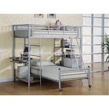 Lit mezzanine en metal laque avec tablette bureau 90x190 julien gris. Lit Double En Metal Style Loft Avec Bureau Et Etageres Argente Bon Marche Buy Loft Bed Metal Loft Bed Metal Double Loft Bed Product On Alibaba Com