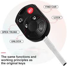 It's a 2002 ford escape. Buy Vofono 4 Buttons Keyless Entry Key Fob Fit For Ford Escape C Max 2013 2019 Focus 2012 2019 Transit 2014 2017 Transit Connect 2014 2018 Fiesta 2015 2018 Replacement For Fcc Id Oucd6000022 Pack Of 2 Online In Turkey B07rym7nd3