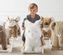 They are blind at birth and are extremely helpless as a result. Winter Arctic Hare Nursery Toy Rocker Animal Rocker Pottery Barn Kids