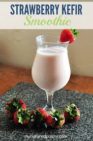 This Strawberry Kefir Smoothie Is Packed With Healthy Vitamins And Minerals Only The Good Stuff With Just Enough Kefir Recipes Smoothies Kefir Smoothies Kefir