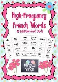 French High Frequency Word Cards W English Pronunciation Translation High Frequency Words Word Cards Sight Words Kindergarten