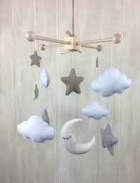 Baby Mobile Moon Star And Cloud Mobile Baby Crib Mobile Hanging Mobile Star Mobile Cloud Mobile Moon M Baby Diy Selbstgebaute Krippe Sternen Mobile