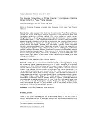 Universiti utara malaysia (uum) 128 km. Pdf The Species Composition Of Thrips Insecta Thysanoptera Inhabiting Mango Orchards In Pulau Pinang Malaysia