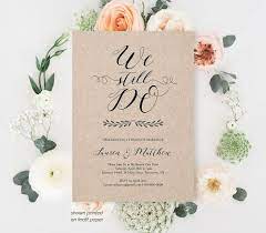 Vow Renewal Invitation Template We Still Do Calligraphy Etsy Vow Renewal Invitations Wedding Vows Template Anniversary Invitations