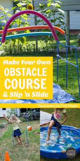 How To Make Your Own Obstacle Course For Kids Kids Obstacle Course Backyard Obstacle Course Olympic Games For Kids