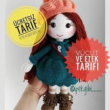Merhaba Ipekbebek E Vucut Ve Etek Tarifiyle Devam Ediyoruz Kafa Ile Vucut Birlesik Oldugu Icin Il Amigurumi Doll Crochet Patterns Amigurumi Crochet Dolls