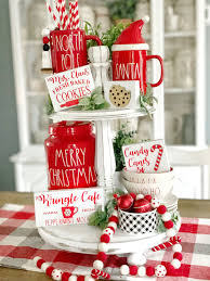 Candy Cane Signs Christmas Decor 3d Signs Tiered Tray Etsy Tray Decor Christmas Peppermint Christmas Christmas Centerpieces