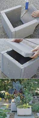 Concrete planter box design ideas. Alternative Gardning Diy Concrete Planter Box Diy Concrete Planters Concrete Planter Boxes Pavers Diy