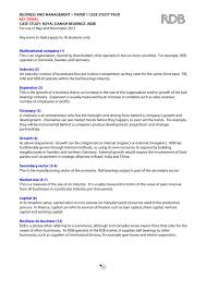 A case study is a written account of a real customer's experience with your business. Business And Management Paper 1 Case Study Pack