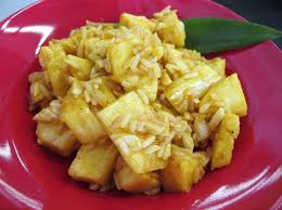 Etwas honig in die pfanne geben und mit den ananasstücken vermengen. Exotischer Curry Reissalat Mit Ananas Und Mandeln