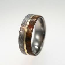 This Is A Ring Made From Dinosaur Bone Meteorite And Gold Engagement Rings For Men Dinosaur Bone Ring Rings For Men