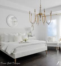 Small chandeliers are great for bedrooms of all shapes and sizes. Master Bedroom Refresh Decor Gold Designs