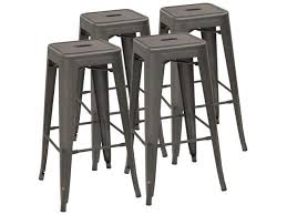 We did not find results for: Devoko Metal Bar Stool 30 Tolix Style Indoor Outdoor Barstool Modern Industrial Backless Light Weight Bar Stools With Square Seat Set Of 4 Gunmetal Newegg Com