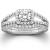 Split Shank Engagement Ring With Wedding Band