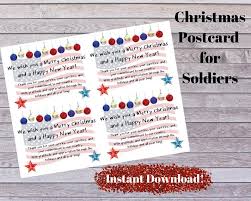 Soldier Military Christmas Card 4 To A Page Digital Etsy In 2020 Military Christmas Military Christmas Cards Christmas Cards