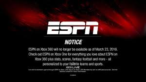 Contact espn fantasy on messenger. Xbox 360 S Espn App Shutting Down Next Week Polygon