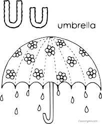 You can print the coloring page directly in your browser or download the pdf and then print it. Letter U Coloring Pages Coloringall