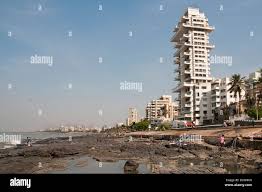 Bandra beach india mumbai hi-res stock ...
