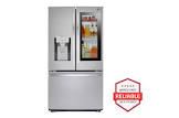 LG 26 cu. ft. 3-Door French Door Smart Refrigerator w/ InstaView Door-in-Door, Glide N' Serve in PrintProof Stainless Steel LFXS26596S