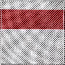 carbon fibre silver with red line by bms individual