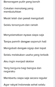 Puisi Cita Cita Menjadi Dokter Kt Puisi