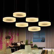 Library Office 6 12 Pcs Led Ring Light Modern Commercial Lighting Class Room Led Pendant Lights Dining Room Study Led In 2021 Pendant Lighting Dining Room Commercial Lighting Pendant Lighting