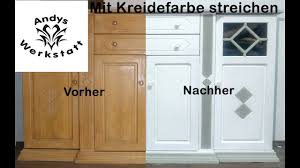 Holz weiß lasieren , früher war es oftmals trend holz decken einzusetzen. Vintage Schrank Kommode Mit Kreidefarbe Streichen Youtube