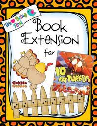 Cut the paper plate in half. 10 Fat Turkeys Book Extension K 2 By We Heart Being First Tpt