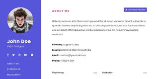 20 Free Html Resume Templates 2020 Css Author
