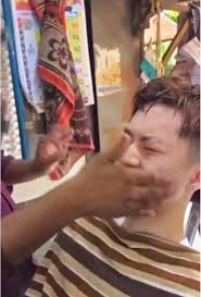 Ray Gets Haircut in India