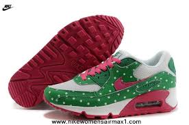 Nike Air Max 90 Women Id Polka Dots White Green Pink Nike Air Max Pink Nike Air Max Nike Shoes Air Max