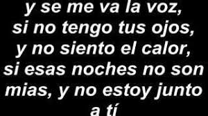 Se Me Va La Voz Alejandro Fernandez Letra Youtube