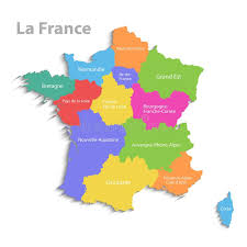 Mapa francja z granicami regionów. Francja Mapa Nowa Polityczna Szczegolowa Mapa Oddzielni Indywidualni Regiony Z Stanow Imionami Odizolowywajacymi Na Bialym Tla Ilustracja Wektor Ilustracja Zlozonej Z Kolory Kontur 139876278