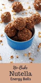 No Bake Nutella Energy Balls Recipe Nutella Recipes Nutella Recipes Easy Nutella Snacks