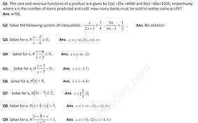 Printable math worksheets on solving and graphing inequalities. Cbse Class 11 Mathematics Linear Inequalities Assignment Set A