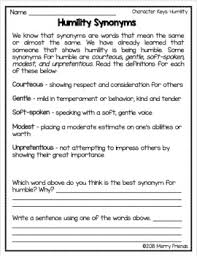 Ask the following questions and call on different students for answers. Character Education Humility Worksheets And Activities By Merry Friends