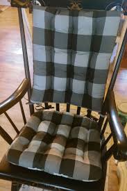 Black And White Buffalo Plaid Rocking Chair Cushions Pin On Customer Submitted Photos Barnett Home Decor