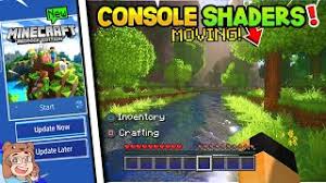 Java edition with high customization and optimization. How To Get Console Shaders On Minecraft Ps4 Xbox Moving Leaves Clear Water Realistic Sun Moon 2021 Youtube
