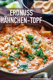Erdnuss Hahnchen Topf Afrikanische Art Emmikochteinfach Rezept Gerichte Mit Hahnchen Lebensmittel Essen Hahnchen