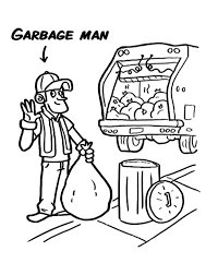 Download this premium vector about white garbage truck. Garbage Man And Garbage Truck Coloring Pages Download Print Online Coloring Pages For Free Truck Coloring Pages Truck Coloring Page Online Coloring Pages