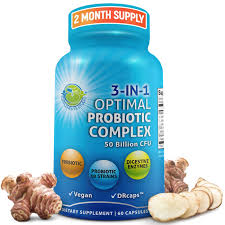 3-In-1 Vegan Probiotic 50 Billion CFU, Prebiotics & Enzymes – Supplements  Studio