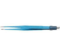 Semken Bipolar Insulated Forceps, 6″ (15cm), Straight, 1.0mm Tip