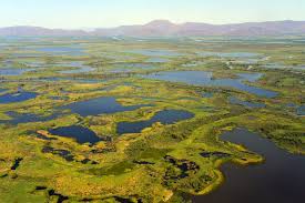 Bordered on three sides by mountains, the wetlands are open to the ocean to the west. Water Lands Picturing The World S Wetlands And Their Peoples