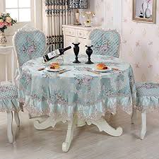 Wenjun Big Round Table Tablecloth Dining Table Cloth Hand Embroidery Tablecloth Back Cushion Set 4 6 Place Rec Dining Table Cloth Tablecloth Dining Table Cloth