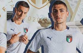 Italy Euro 2020 Puma Away Kit Football Fashion Football Fashion Soccer Tshirts World Soccer Shop