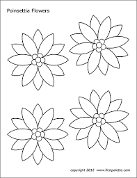 A wide variety of color poinsettia flowers options are available to you, such as occasion, print method, and christmas item type. Poinsettia Flowers Free Printable Templates Coloring Pages Firstpalette Com